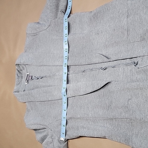 Chelsea28 Size XS Gray Jersey Knit Lightweight Blazer / Cardigan, Front Pockets - Picture 7 of 12